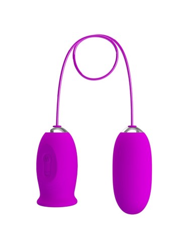 PRETTY LOVE - VIBRATEUR RECHARGEABLE DAISY DUAL EGG VIOLET