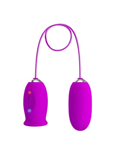 PRETTY LOVE - VIBRATEUR RECHARGEABLE DAISY DUAL EGG VIOLET