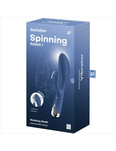 SATISFYER - SPINNING RABBIT 1 CLITORIS ET STIMULATION DU POINT G BLEU