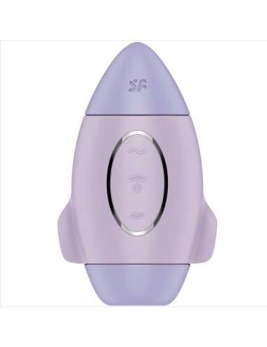 SATISFYER - MISSION CONTROL PETIT VIBRATEUR  DOUBLE IMPULSION LILAS