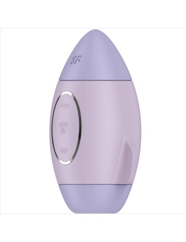 SATISFYER - MISSION CONTROL PETIT VIBRATEUR  DOUBLE IMPULSION LILAS