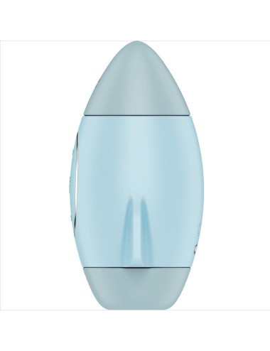 SATISFYER - MISSION CONTROL BLEU PETIT VIBRATEUR  DOUBLE IMPULSION