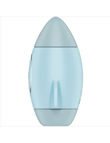 SATISFYER - MISSION CONTROL BLEU PETIT VIBRATEUR  DOUBLE IMPULSION