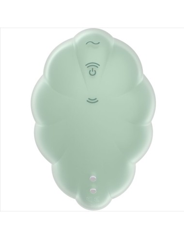 SATISFYER - VIBRATEUR CLOUND DANCER VERT AIR PULSE