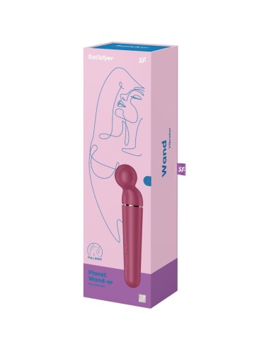 SATISFYER - PLANET WAND-ER VIBRATEUR MASSAGER BERRY