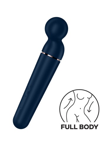 SATISFYER - MASSAGER VIBRATEUR PLANET WAND-ER BLEU