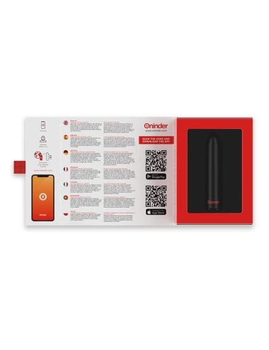 ONINDER - BERLIN VIBRATEUR BULLET NOIR 9 MODES 8,5 X 2 CM - APPLICATION GRATUITE