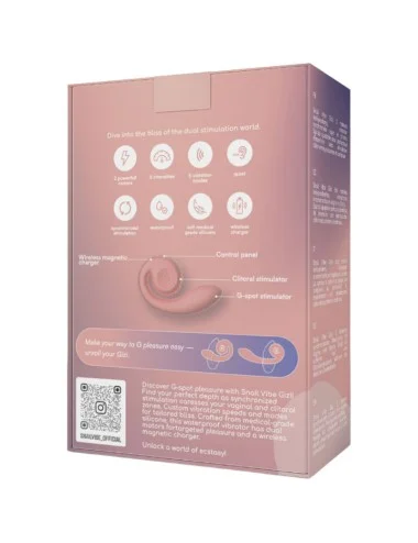 SNAIL VIBE - GIZI DUAL STIMULATEUR ROSE