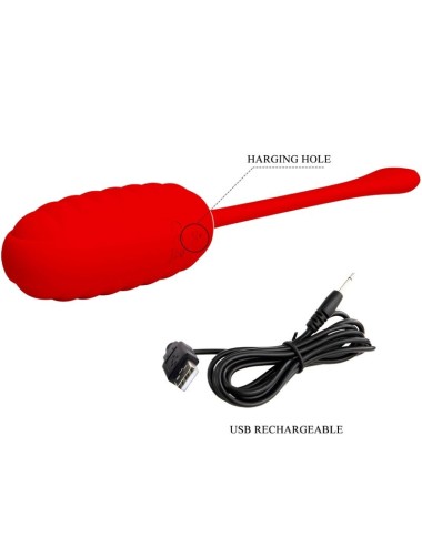 PRETTY LOVE - OEUF VIBRANT RECHARGEABLE KIRK ROUGE