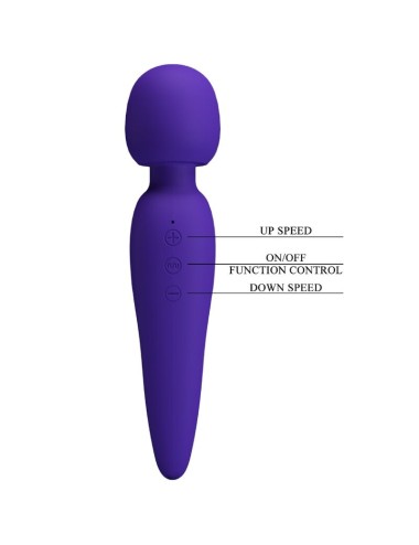PRETTY LOVE - MASSEUR MEREDITH 12 MODES DE VIBRATION VIOLET