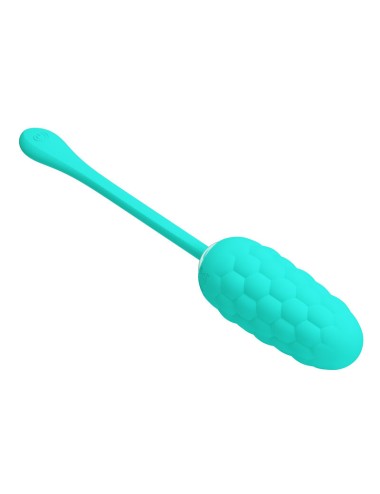 PRETTY LOVE - OEUF VIBRANT  TEXTURE MARINE RECHARGEABLE AQUA GREEN