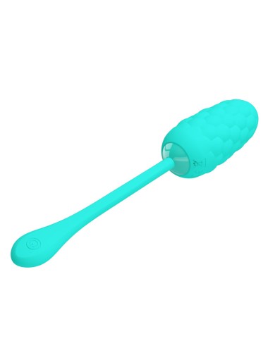 PRETTY LOVE - OEUF VIBRANT  TEXTURE MARINE RECHARGEABLE AQUA GREEN