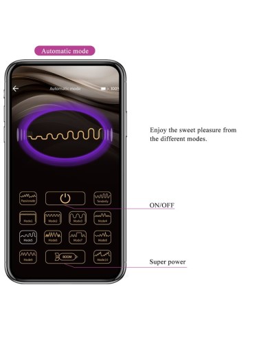 PRETTY LOVE - TÉLÉCOMMANDE JAYLEEN VIBRATOR APP VIOLET