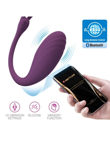 PRETTY LOVE - TÉLÉCOMMANDE CATALINA VIBRATOR APP VIOLET