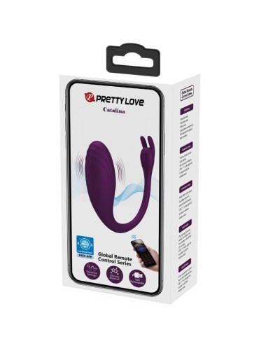 PRETTY LOVE - TÉLÉCOMMANDE CATALINA VIBRATOR APP VIOLET