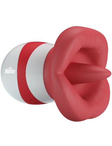 PRETTY LOVE - STIMULATEUR DE LANGUE MINA ROUGE CLAIR