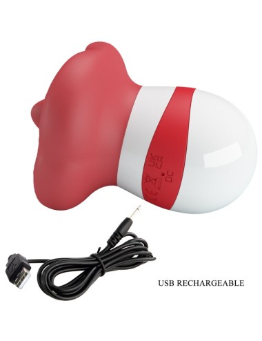 PRETTY LOVE - STIMULATEUR DE LANGUE MINA ROUGE CLAIR