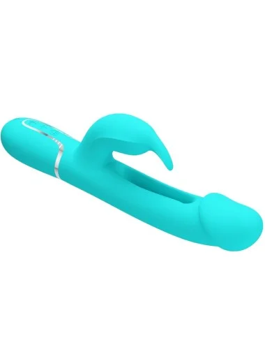 PRETTY LOVE - VIBRATEUR DEJON RABBIT 3 EN 1 MULTIFONCTION VERT AQUA