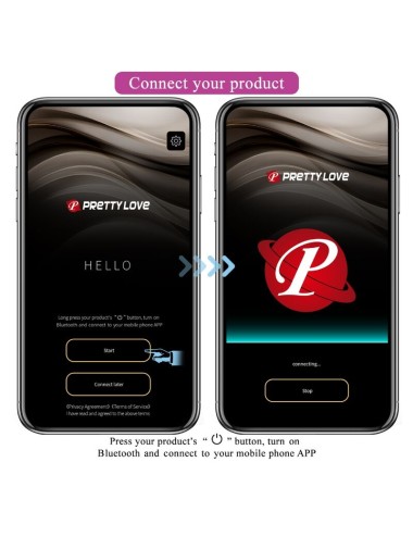 PRETTY LOVE - APPLICATION LILA RECHARGEABLE BAIRD G-SPOT 12 VIBRATIONS