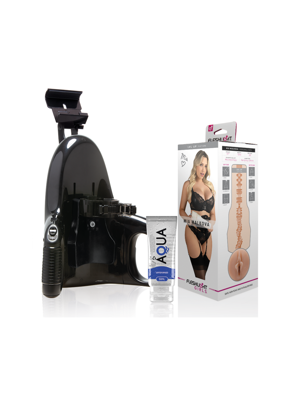 FLESHLIGHT - MIA MALKOVA VAGINA LVL UP + LANCEMENT UNIVERSEL + LUBRIFIANT DE QUALITÉ AQUA 50 ML FLESHLIGHT - MIA MALKOVA VAGINA LVL UP + LANCEMENT UNIVERSEL + LUBRIFIANT DE QUALITÉ AQUA 50 ML