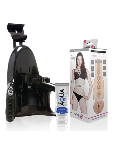 FLESHLIGHT - VAGINA STOYA DESTROYA + LANCEMENT UNIVERSEL + LUBRIFIANT DE QUALITÉ AQUA 50 ML