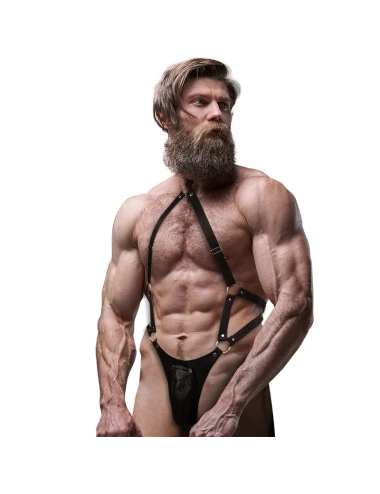 FETISH SUBMISSIVE ATTITUDE - HARNAIS JOCK STRAP EN CUIR ÉCOLOGIQUE POUR HOMMES