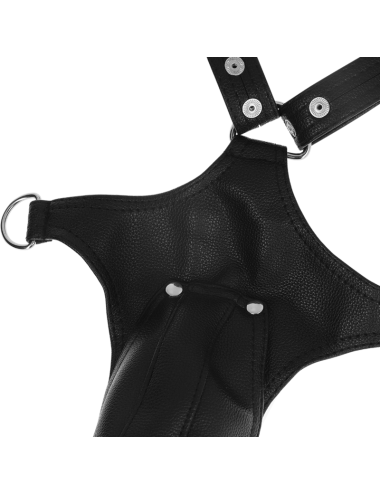FETISH SUBMISSIVE ATTITUDE - HARNAIS JOCK STRAP EN CUIR ÉCOLOGIQUE POUR HOMMES