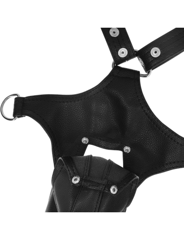 FETISH SUBMISSIVE ATTITUDE - HARNAIS JOCK STRAP EN CUIR ÉCOLOGIQUE POUR HOMMES