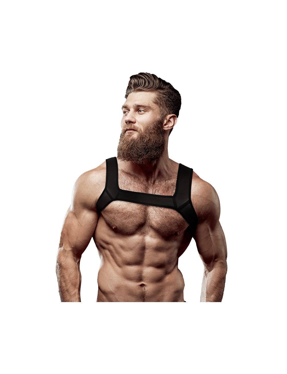 FETISH SUBMISSIVE ATTITUDE - HARNAIS POITRINE EN NÉOPRÈNE POUR HOMME TAILLE M FETISH SUBMISSIVE ATTITUDE - HARNAIS POITRINE EN NÉOPRÈNE POUR HOMME TAILLE M