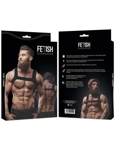FETISH SUBMISSIVE ATTITUDE - HARNAIS POITRINE EN NÉOPRÈNE POUR HOMME TAILLE M