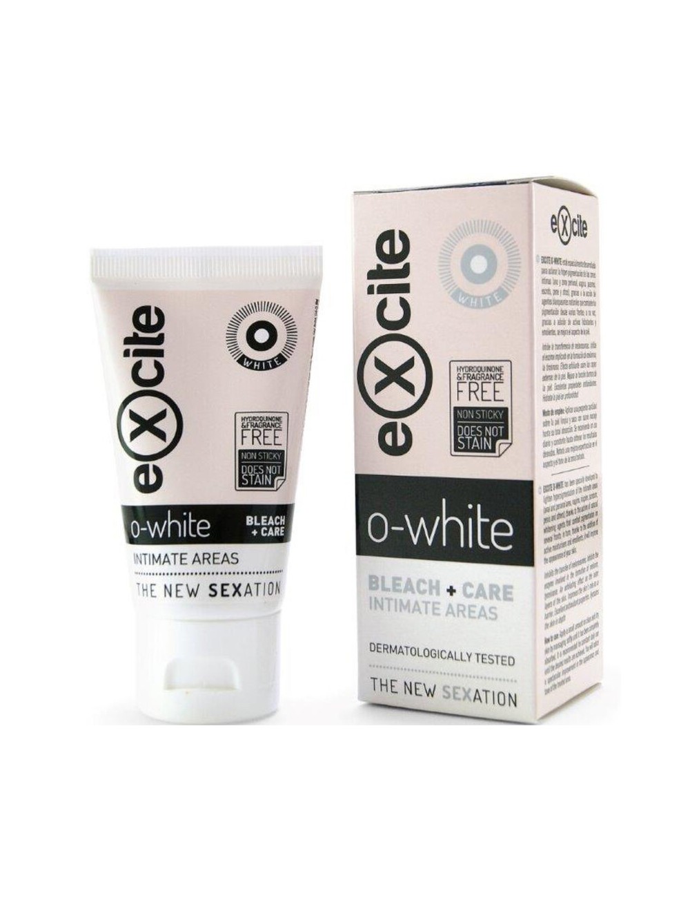 EXCITE - O WHITE EAU DE JAVEL + SOIN ZONES INTIMES 50 ML EXCITE - O WHITE EAU DE JAVEL + SOIN ZONES INTIMES 50 ML