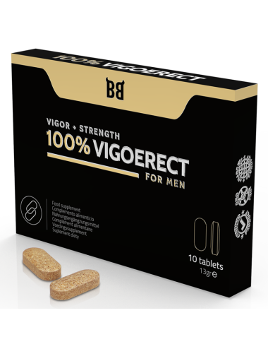 BLACK BULL - 100% VIGOERECT VIGEUR + FORCE POUR HOMME 10 COMPRIMES