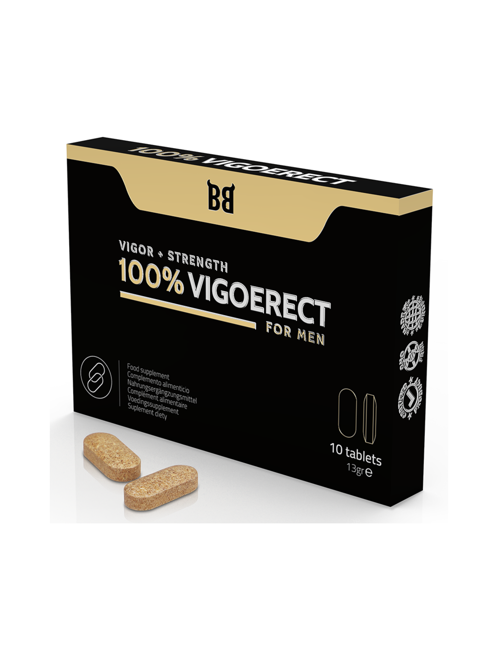 BLACK BULL - 100% VIGOERECT VIGEUR + FORCE POUR HOMME 10 COMPRIMES BLACK BULL - 100% VIGOERECT VIGEUR + FORCE POUR HOMME 10 COMPRIMES