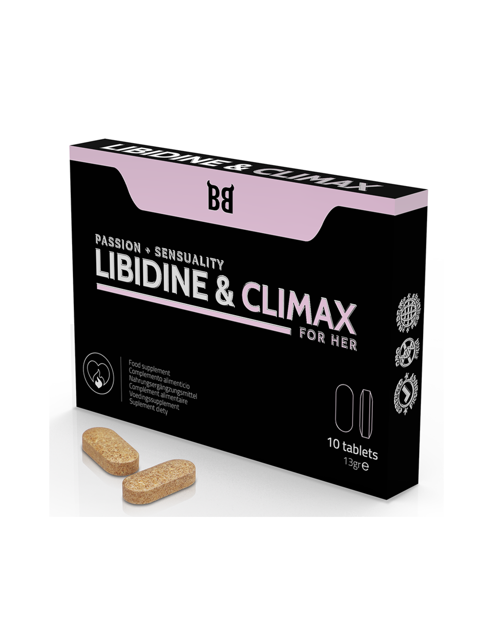 BLACK BULL - AUGMENTATION DE LIBIDINE ET CLIMAX L BIDO POUR FEMMES 10 GÉLULES BLACK BULL - AUGMENTATION DE LIBIDINE ET CLIMAX L BIDO POUR FEMMES 10 GÉLULES