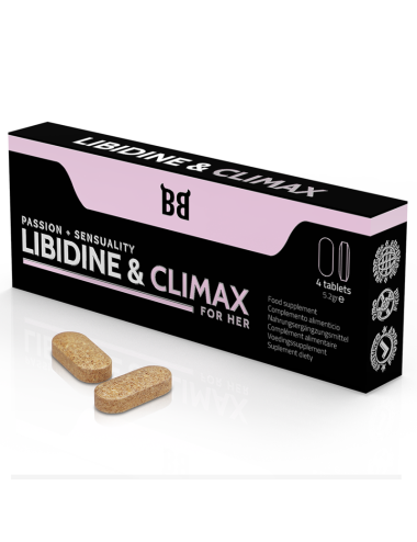 BLACK BULL - AUGMENTATION DE LIBIDINE ET CLIMAX L BIDO POUR FEMMES 4 GÉLULES