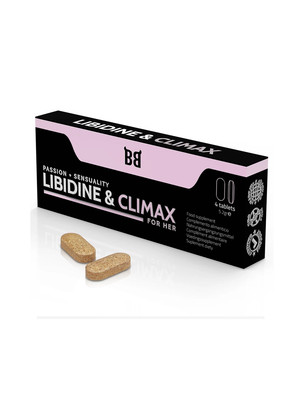 BLACK BULL - AUGMENTATION DE LIBIDINE ET CLIMAX L BIDO POUR FEMMES 4 GÉLULES BLACK BULL - AUGMENTATION DE LIBIDINE ET CLIMAX L BIDO POUR FEMMES 4 GÉLULES