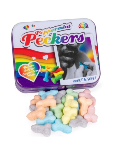 SPENCER & FLEETWOOD - BONBON ARC-EN-CIEL À LA MENTHE PECKERS