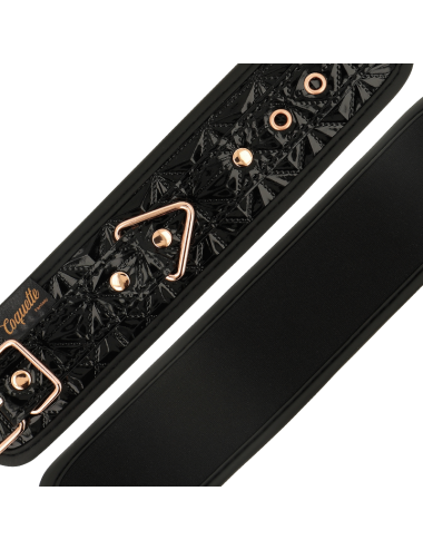 COQUETTE CHIC DESIRE - MENOTTES ÉDITION NOIRE AVEC DOUBLURE EN NÉOPRÈNE
