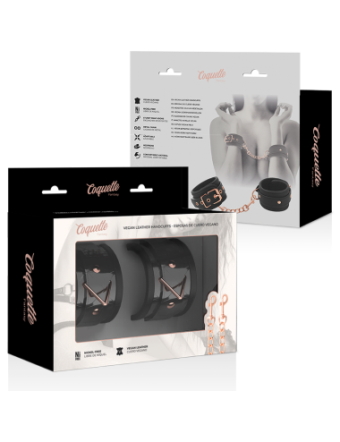 COQUETTE CHIC DESIRE - MENOTTES ÉDITION NOIRE AVEC DOUBLURE EN NÉOPRÈNE