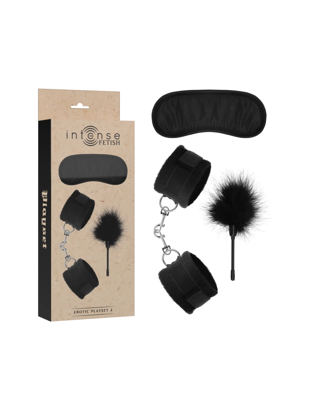 INTENSE FETISH - PLAYSET ÉROTIQUE 2 AVEC MENOTTES INTENSE FETISH - PLAYSET ÉROTIQUE 2 AVEC MENOTTES