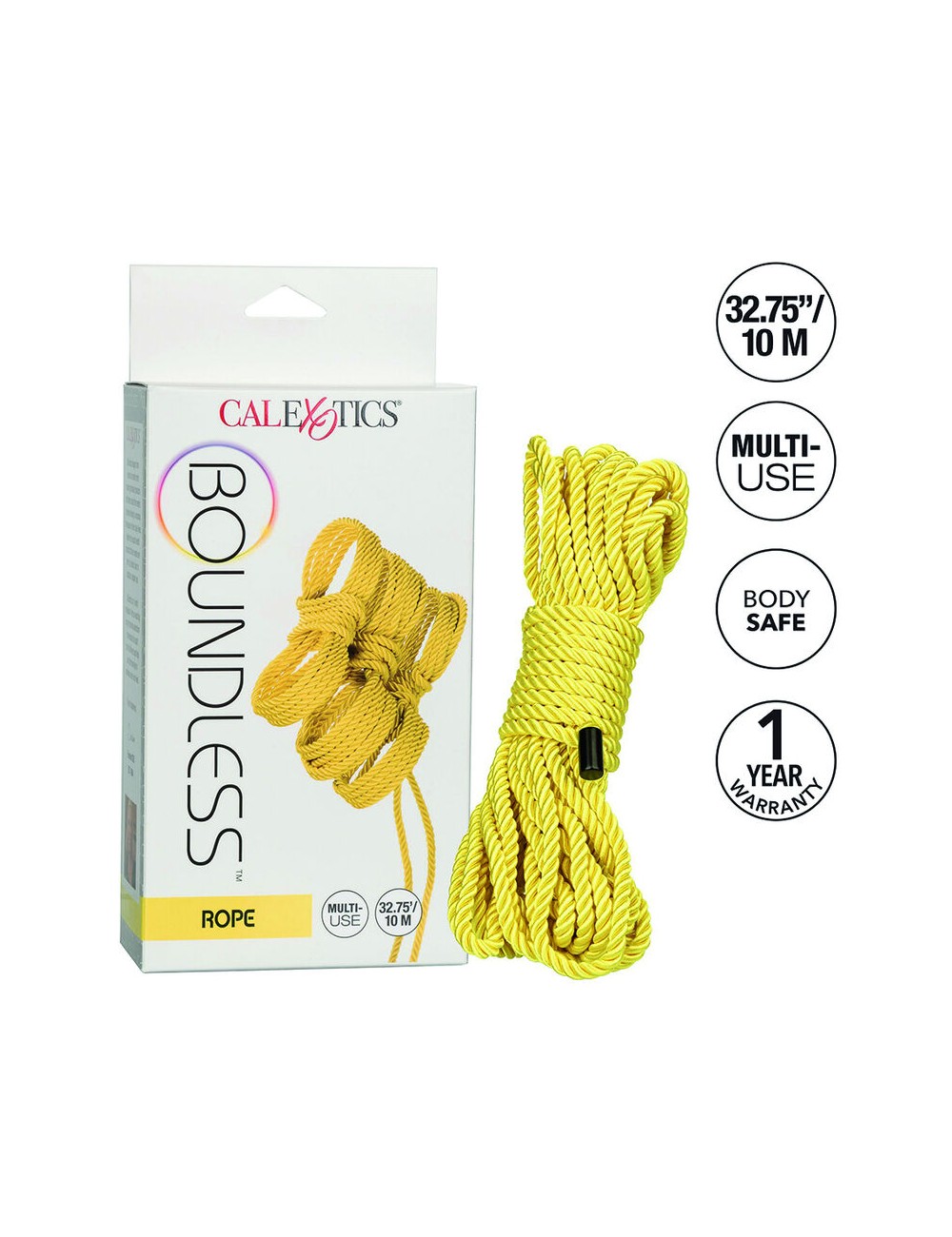 CALIFORNIA EXOTICS - BOUNDLESS CORDE 10M JAUNE