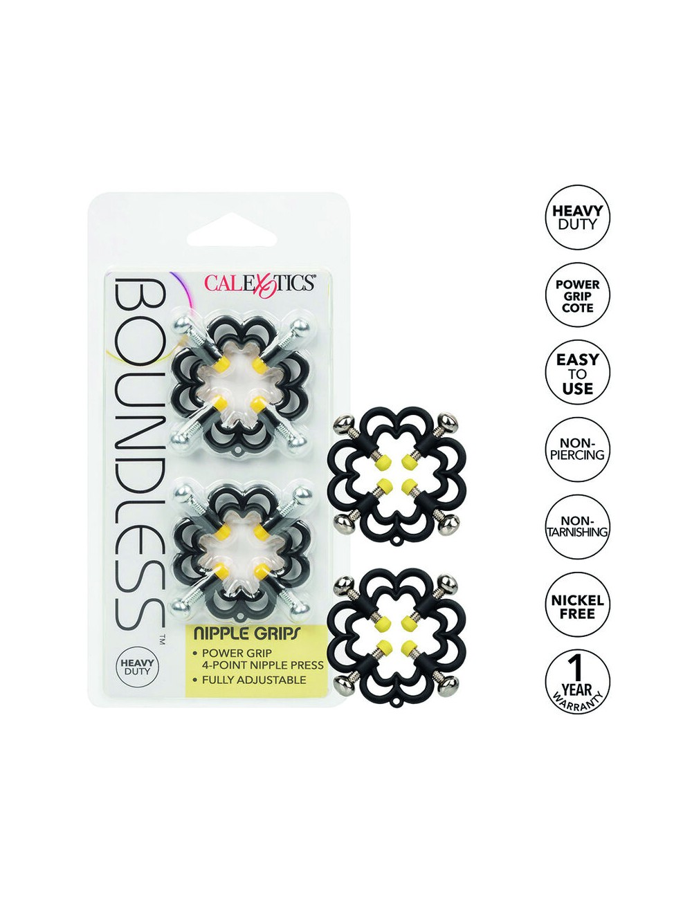 CALIFORNIA EXOTICS - BOUNDLESS POIGNÉES NIPPLE CALIFORNIA EXOTICS - BOUNDLESS POIGNÉES NIPPLE