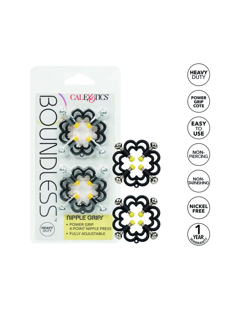 CALIFORNIA EXOTICS - BOUNDLESS POIGNÉES NIPPLE CALIFORNIA EXOTICS - BOUNDLESS POIGNÉES NIPPLE
