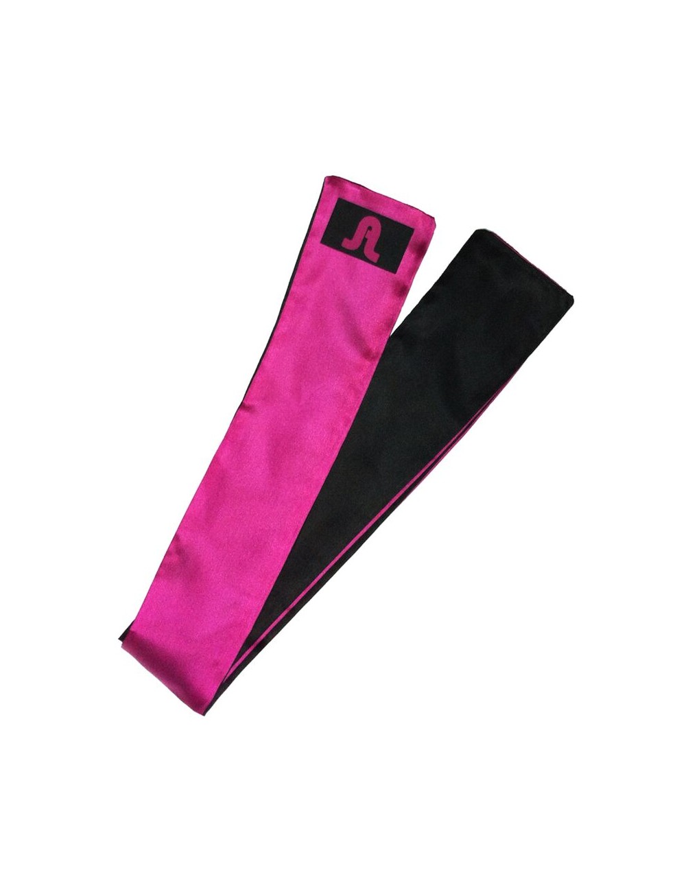 ADRIEN LASTIC - BANDAGE RÉVERSIBLE SATIN ROSE/NOIR