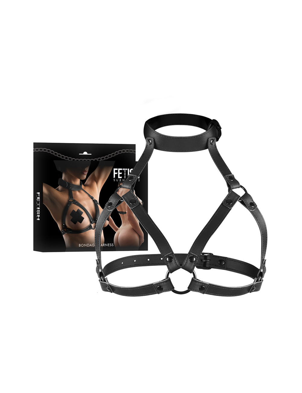 FETISH SUBMISSIVE BONDAGE - HARNAIS POITRINE RÉGLABLE FETISH SUBMISSIVE BONDAGE - HARNAIS POITRINE RÉGLABLE