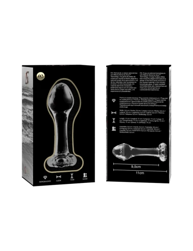 NEBULA SERIES BY IBIZA - PLUG ANAL MODÈLE 2 VERRE BOROSILICATE CLAIR 11 CM -O- 3.5 CM