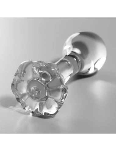 NEBULA SERIES BY IBIZA - PLUG ANAL MODÈLE 2 VERRE BOROSILICATE CLAIR 11 CM -O- 3.5 CM