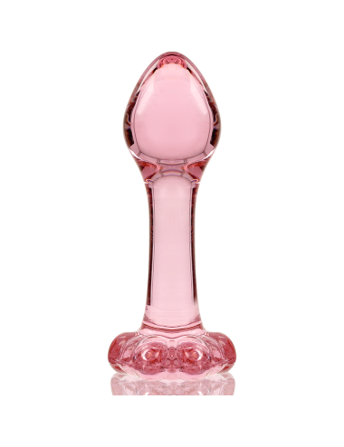 NEBULA SERIES BY IBIZA - PLUG ANAL MODÈLE 2 VERRE BOROSILICATE ROSE 11 CM -O- 3.5 CM