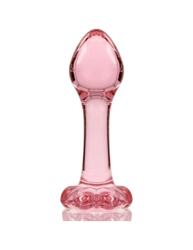 NEBULA SERIES BY IBIZA - PLUG ANAL MODÈLE 2 VERRE BOROSILICATE ROSE 11 CM -O- 3.5 CM