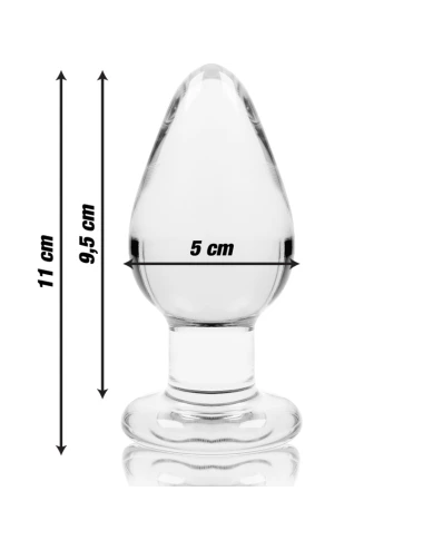 NEBULA SERIES BY IBIZA - PLUG ANAL MODÈLE 3 VERRE BOROSILICATE TRANSPARENT 11 CM -O- 5 CM